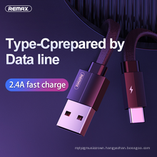 Remax 2.1A Aluminum alloy shell supports data transmission 2M Intelligent adjustment current android data cable usb micro cable